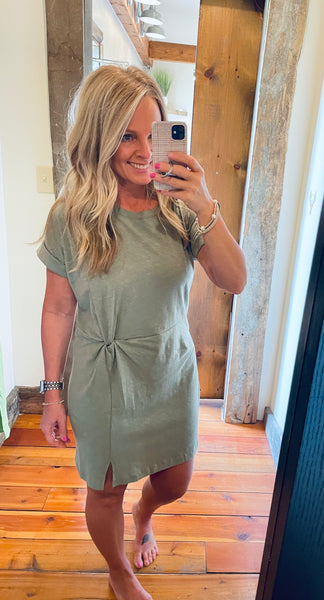slub knit mini dress Slub Knit Mini Cover-Up Dress | Effortless Beach Style