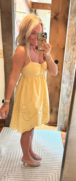 Bri Eyelet Detail Dress