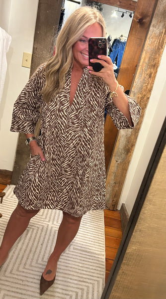 City Safari Dress - The Green Shelf Boutique