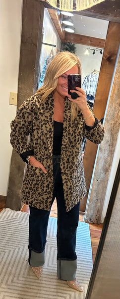 Lennon Oversized Leopard Coat