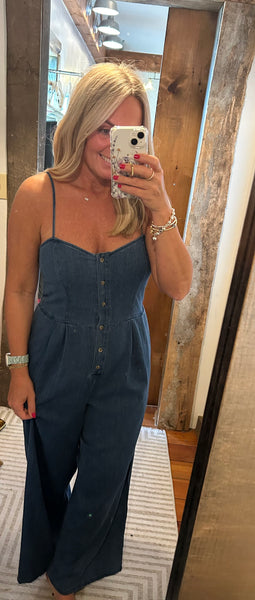 Angel Eyes Denim Jumpsuit