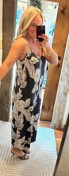 Flared Asha Floral Jumpsuit