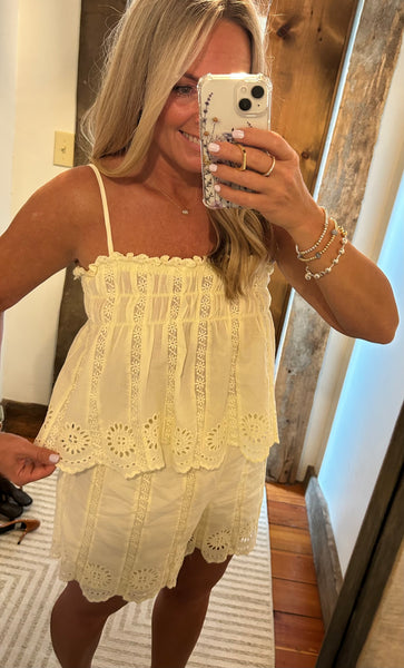 Aria Eyelet Tank