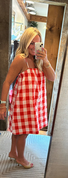 Plaid Cami Mini Dress