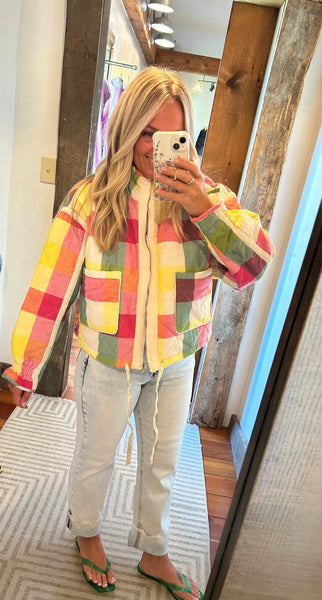 Josie Plaid Quilted Jacket