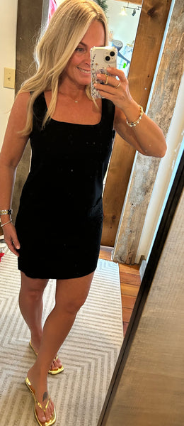 Linen Eyelet Pocket Dress