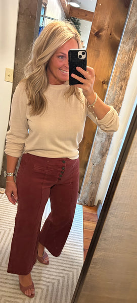 HR Wide Leg Crop