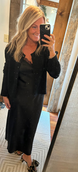 After Hours Luxe Satin Midi Dress