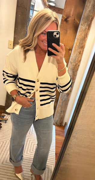 Stella Striped Cardi