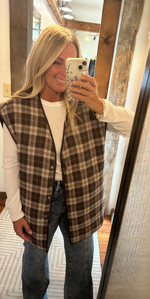 Reversible Oversized Quilted Vest