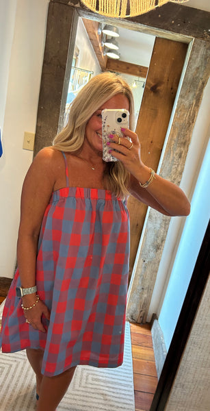 Plaid Cami Mini Dress