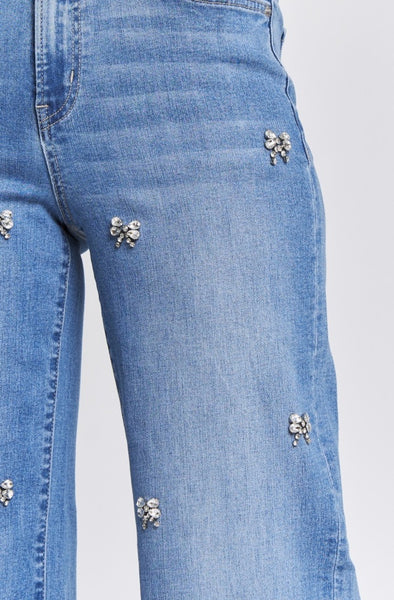 HR Wide Leg Embellished Jean