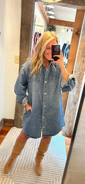 Lexi Denim Shirt Dress