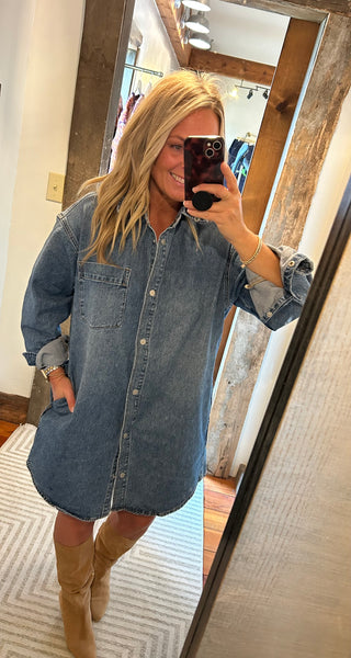 Lexi Denim Shirt Dress