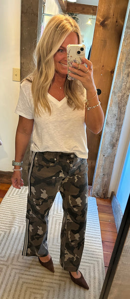 Camo HR Trouser with Side Tape Detail