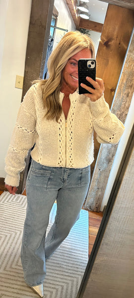 Sundance Zip Up Sweater Jacket
