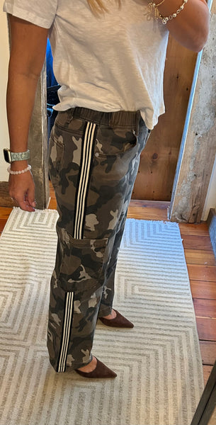 Camo HR Trouser with Side Tape Detail