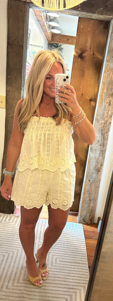 Laine Eyelet Short