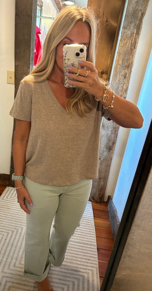 Nomad Slub V Neck Tee
