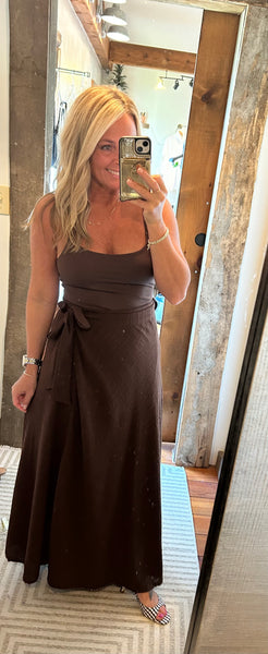 Salerno Wrap Midi Skirt