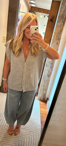 Olivia V Neck Sleeveless Cardi