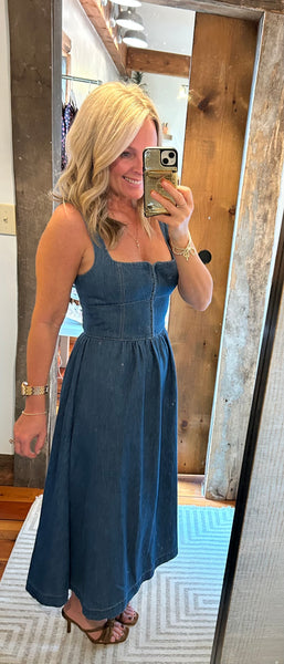 Denim Midi Dress