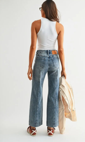 HR Wide Leg Ankle Trouser Jean