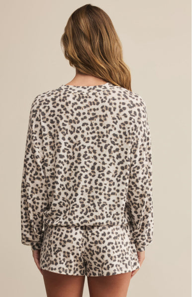 Luxe Leopard LS Top