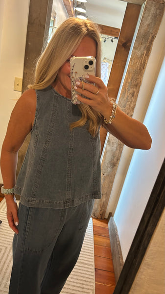 Annie Denim Top