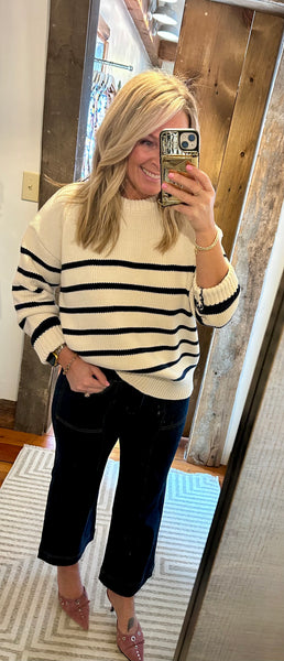 Boyfriend Stripe Sweater