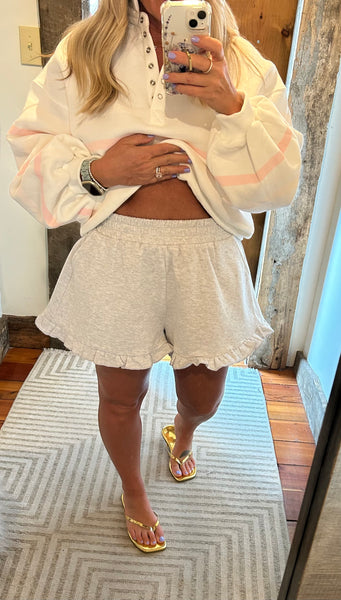 Ella Ruffle Hem Sweat Short
