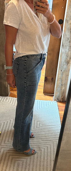 HR Wide Leg Ankle Trouser Jean