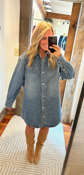 Lexi Denim Shirt Dress