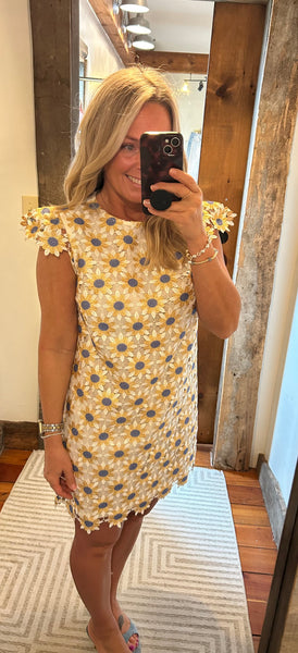 Violet Lace Shift Dress
