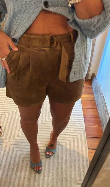 Ivory Suede Short