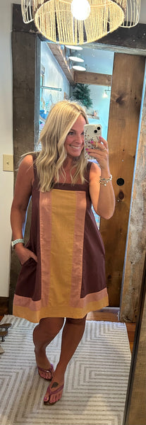Parker Color-Block Mini Dress