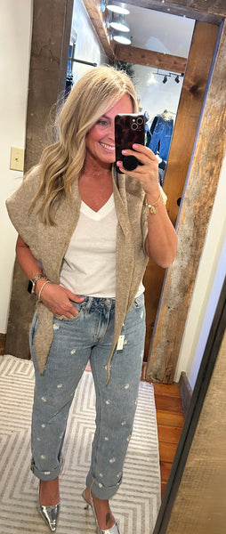 Knit Triangle Scarf - The Green Shelf Boutique