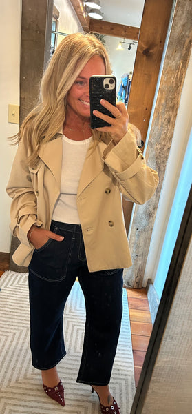 Double Breasted Trench Jacket