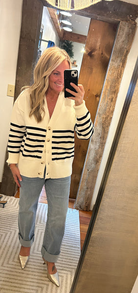 Stella Striped Cardi