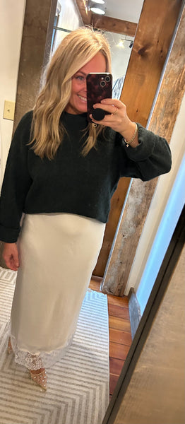 Cinder Lace Midi Skirt