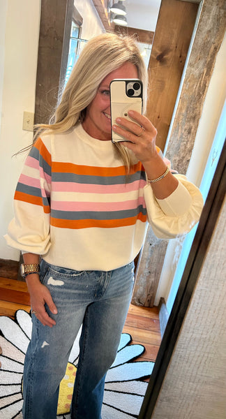 University Striped Pullover