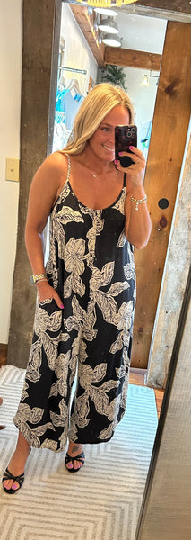 Flared Asha Floral Jumpsuit