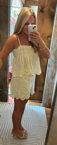 Laine Eyelet Short