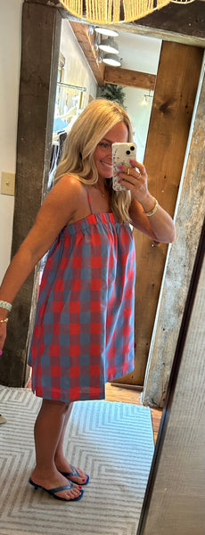 Plaid Cami Mini Dress