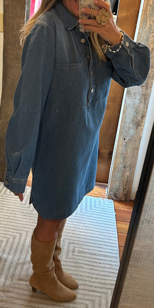 Lucie Denim Shirt Dress