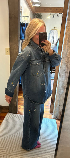 Mila Jeweled Denim Pant