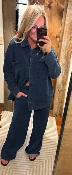 Hunter Knit Denim Pant - The Green Shelf Boutique