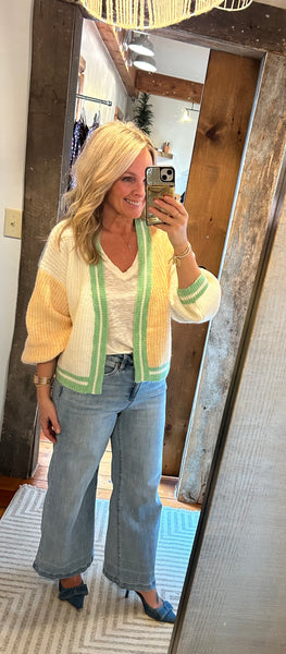 Knit Colorblock Cardi