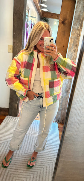 Josie Plaid Quilted Jacket
