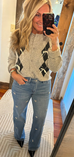 HR Wide Leg Embellished Jean